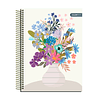 Cuaderno Carta Tapa Extra Dura Flores 120Hjs 7mm 1 Uni