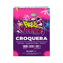 Croquera Basic 16 X 21 Cm 100Hjs 70 Gr 1/2 Oficio 1 Uni
