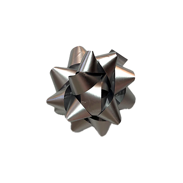 Set 2 Rositas Plateadas 10 Cm 1 Uni