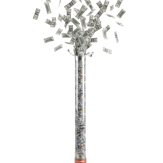 Lanzador De Confetti Dólar Aire Comp 100Cm 1Un