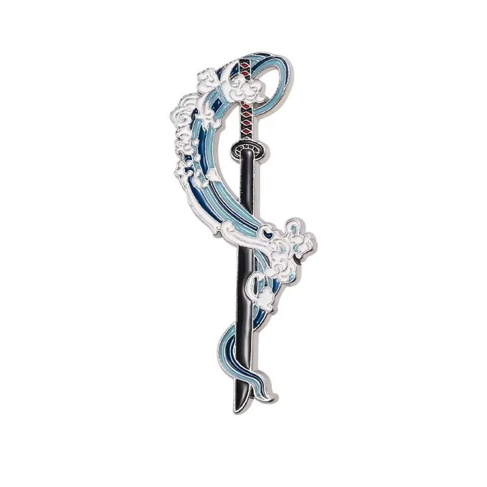 Pin Esmaltado katana de Tanjiro Kamado Demon Slayer Kimetsu no Yaiba 1