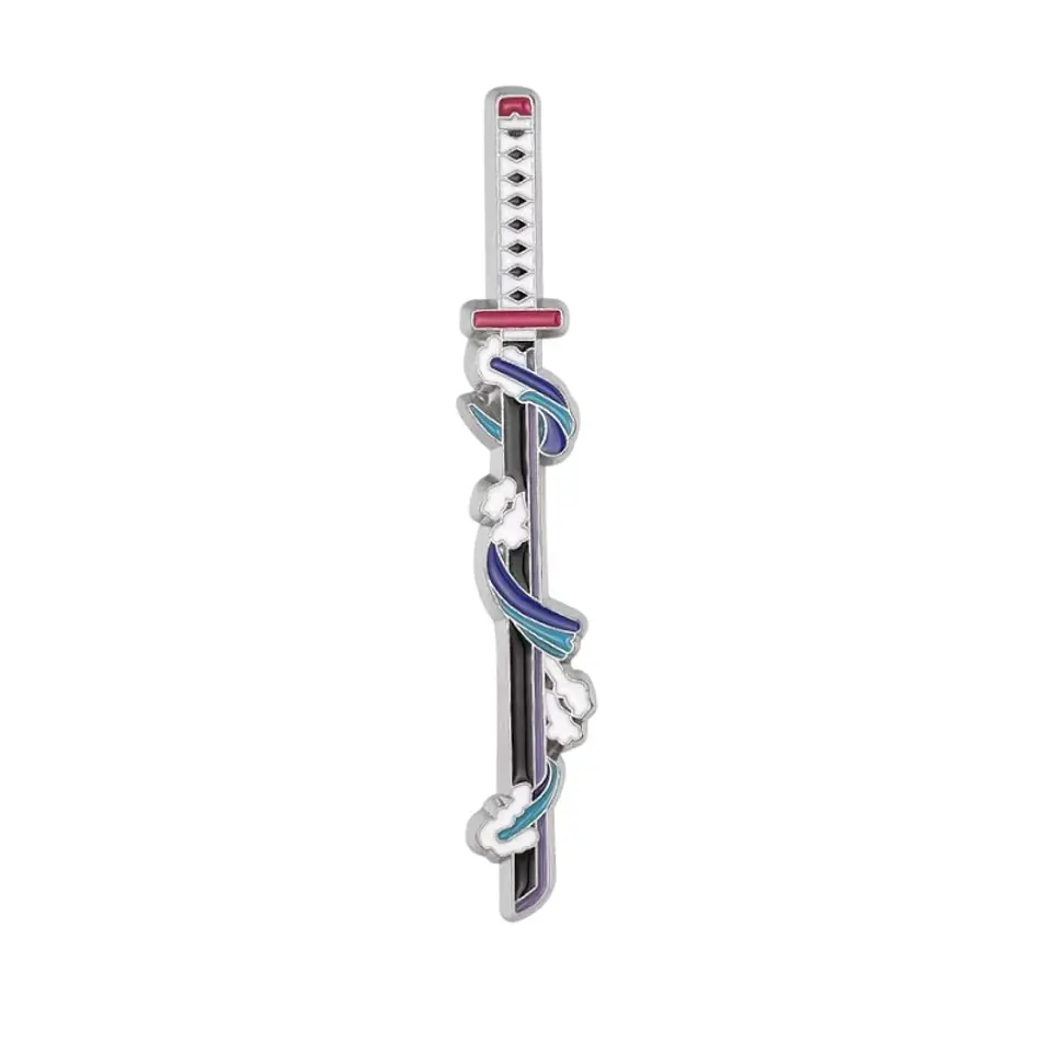 Pin Esmaltado katana de Giyu Tomioka Demon Slayer Kimetsu no Yaiba 1