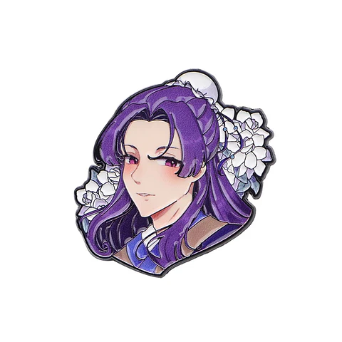 Pin Metálico Micro impresión Jinshi Kawaii Flores Los diarios de la boticaria