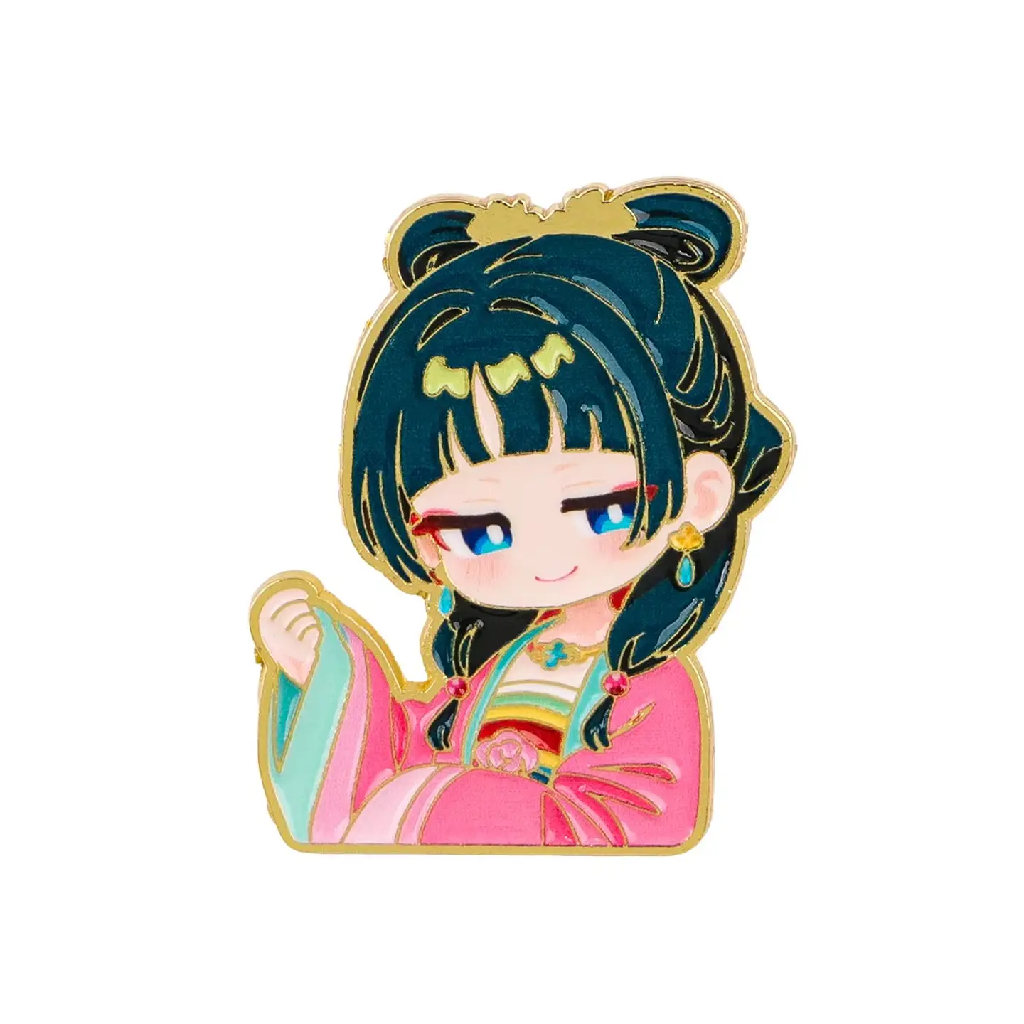 Pin Metálico  Maomao Chibi Kawaii Modelo 2 Flor Los diarios de la boticaria 1
