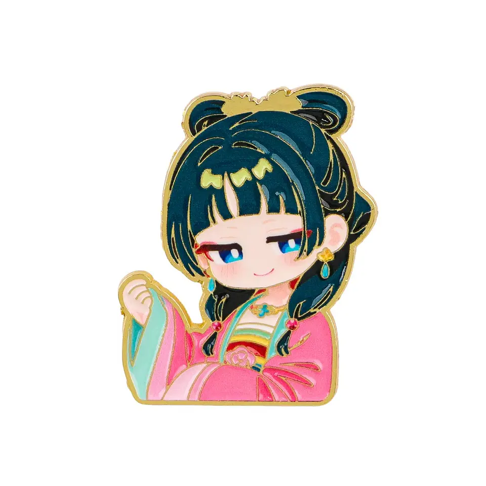 Pin Metálico  Maomao Chibi Kawaii Modelo 2 Flor Los diarios de la boticaria 1