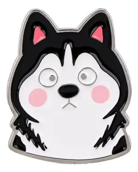 Pin Metálico Perro Husky Siberiano Kawaii Tienda Kawaii