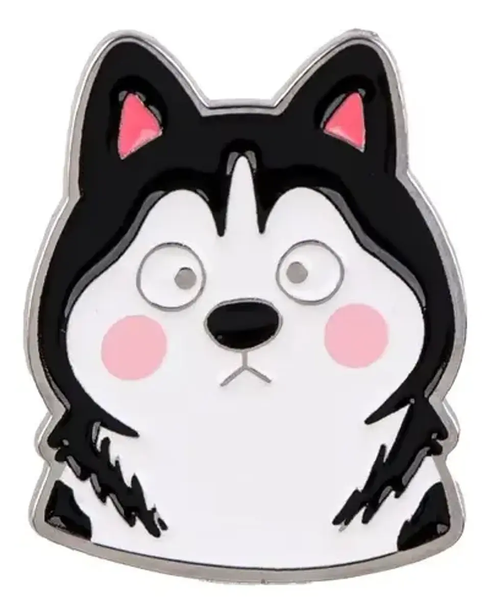 Pin Metálico Perro Husky Siberiano Kawaii Tienda Kawaii 1