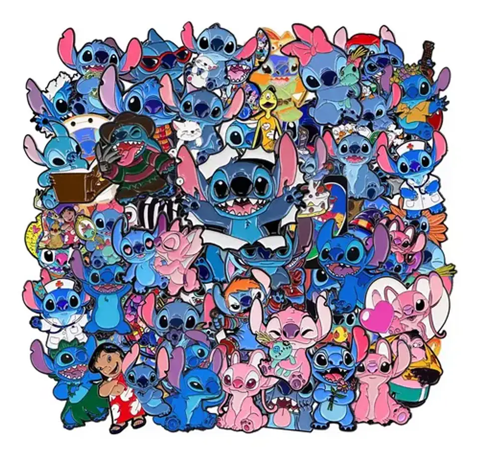 Pack 5 Pins Aleatorios Sorpresa Broche Pin Metal Esmaltado 6