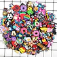 Pack 25 Charms Aleatorios Sorpresa Compatible Con Crocs Goma - Miniatura 2