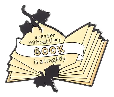 Broche Pin Libros Lector 2 Dragon  Kawaii Tienda Glamly