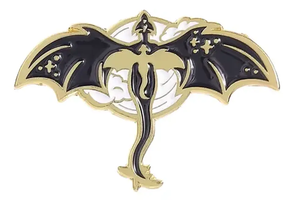 Broche Pin Libros 2 Dragones  Elegante Tienda Glamly 1