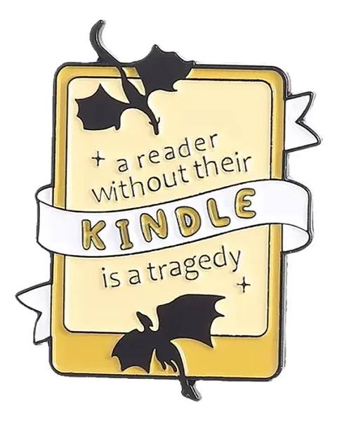 Broche Pin Libros Lector Dragon  Kawaii Tienda Glamly