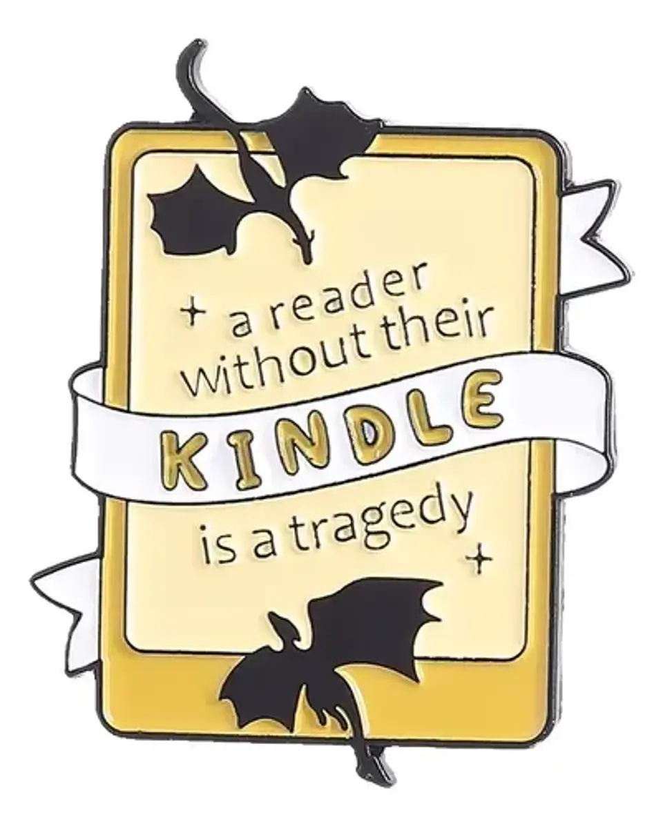 Broche Pin Libros Lector Dragon  Kawaii Tienda Glamly 1