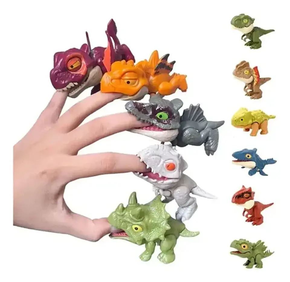 Set 5 Dinosaurios Mordedores Figuras Sorpresa Aleatorios 1