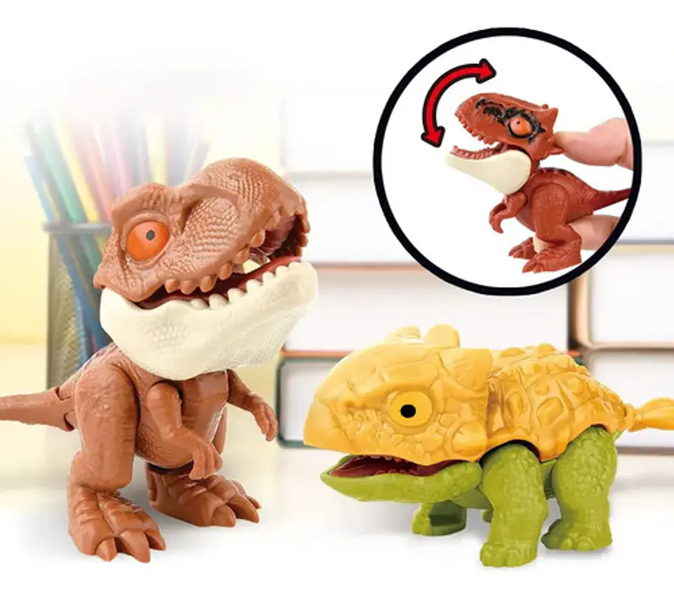Set 5 Dinosaurios Mordedores Figuras Sorpresa Aleatorios 6