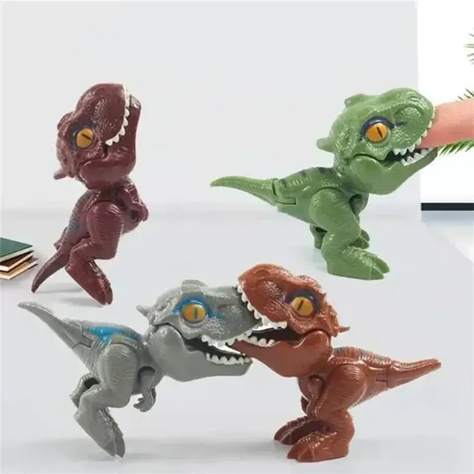 Set 5 Dinosaurios Mordedores Figuras Sorpresa Aleatorios 8