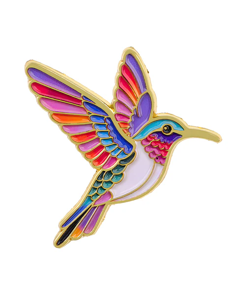 Pin Esmaltado Colibrí Colores 