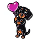 Pin Esmaltado Perro Salchicha Dachshun Globo  - Miniatura 1