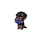 Pin Esmaltado Perro Salchicha Dachshun Libro - Miniatura 1
