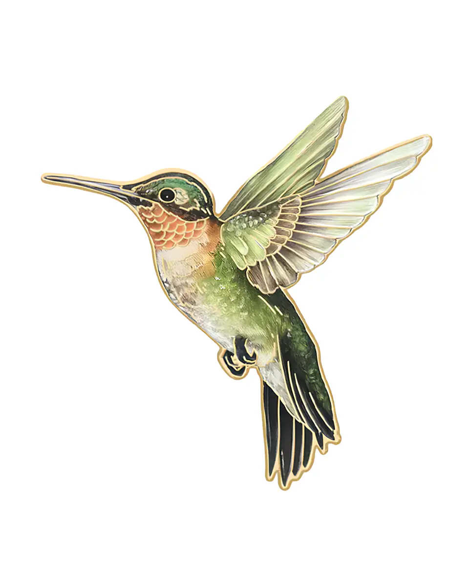 Pin Metálico Colibrí verde 1