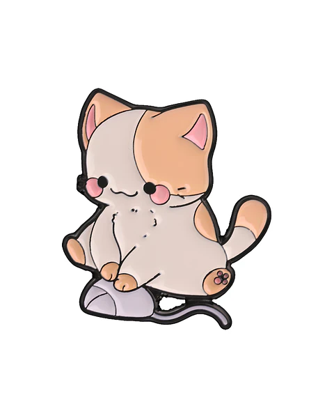 Pin Esmaltado Gatito Gamer Kawaii 