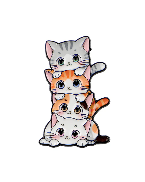 Pin Esmaltado Torre Michi cuatro gatitos