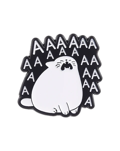 Pin Esmaltado Gatito gritando 