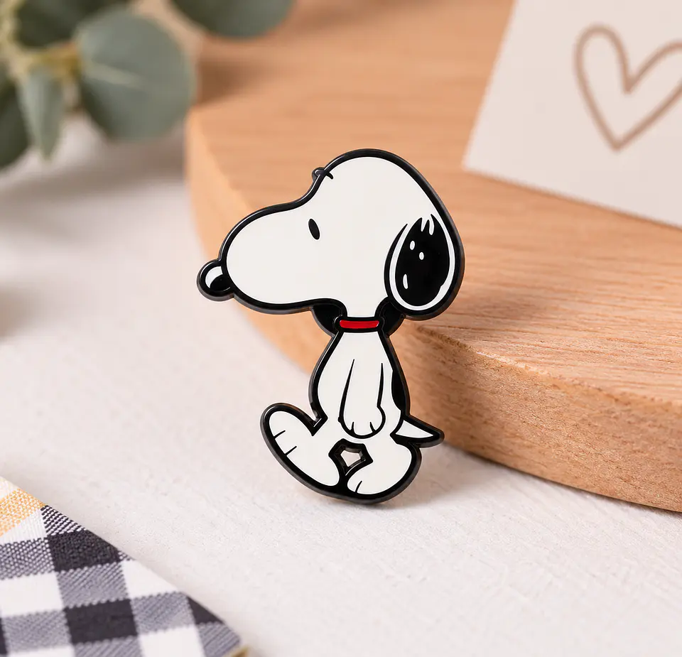 Pin esmaltado de Snoopy Caminando Glamly 2