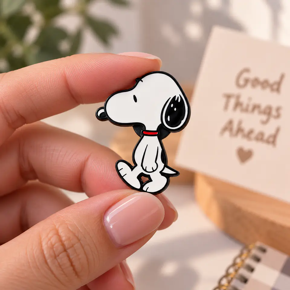 Pin esmaltado de Snoopy Caminando Glamly 3