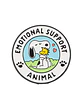 Pin Esmaltado Snoopy animal de apoyo emocional  - Miniatura 1