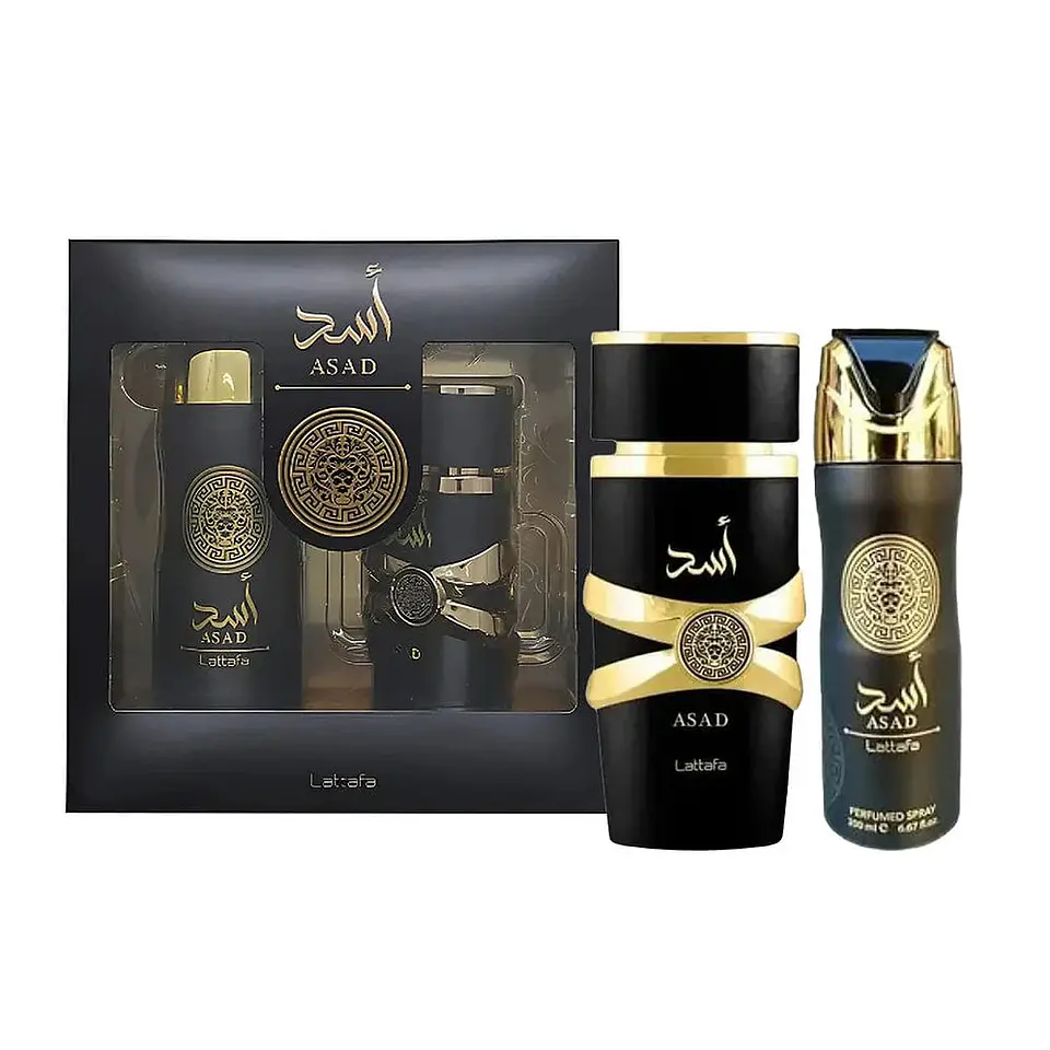 Lattafa Asad Edp 100Ml SET + PERFUMED SPRAY 200ML 1