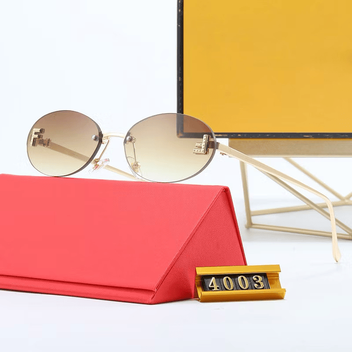 Gafas fen di ovaladas café 1