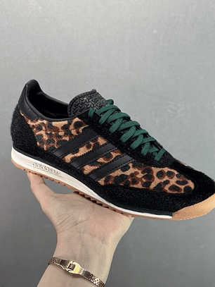 Zapatillas SL 72 negras print verde 