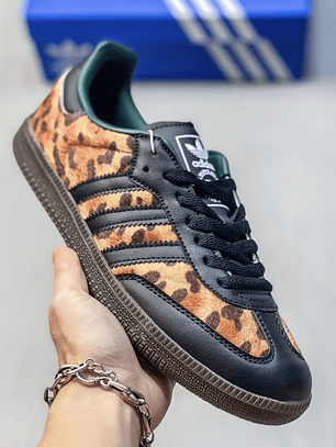 Zapatillas Sam ba negras print 