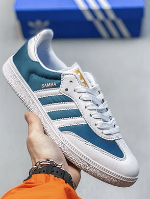 Zapatillas Sam blancas azul