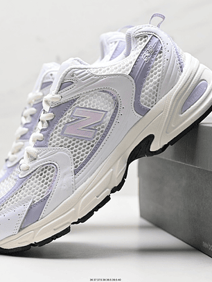 Zapatillas 530 blancas lila