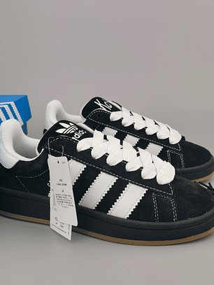 Zapatillas CAM PUS negras costuras blancas ko rn 