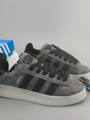 Zapatillas CAM PUS gris líneas negras 