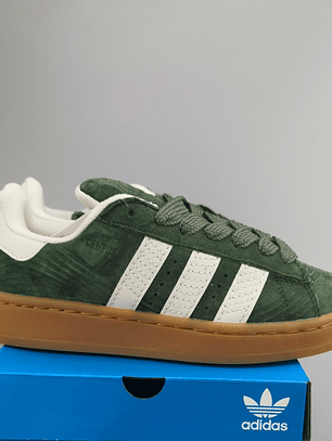 Zapatillas CAM PUS verdes suela café 