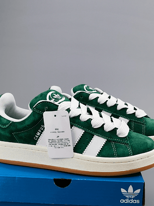 Zapatillas CAM PUS verdes líneas blancas 