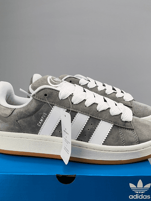 Zapatillas CAM PUS gris líneas blancas