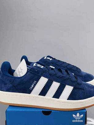 Zapatillas CAM PUS azul lineas blancas 