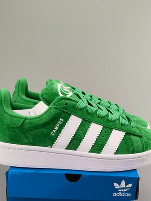 Zapatillas CAM PUS verdes líneas blancas 