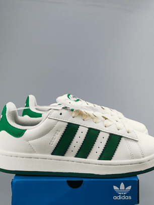 Zapatillas CAM PUS beige lineas verdes 