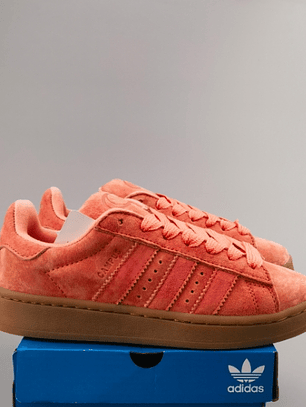 Zapatillas CAM PUS anaranjadas suela café 