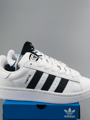 Zapatillas CAM PUS blancas líneas negras 