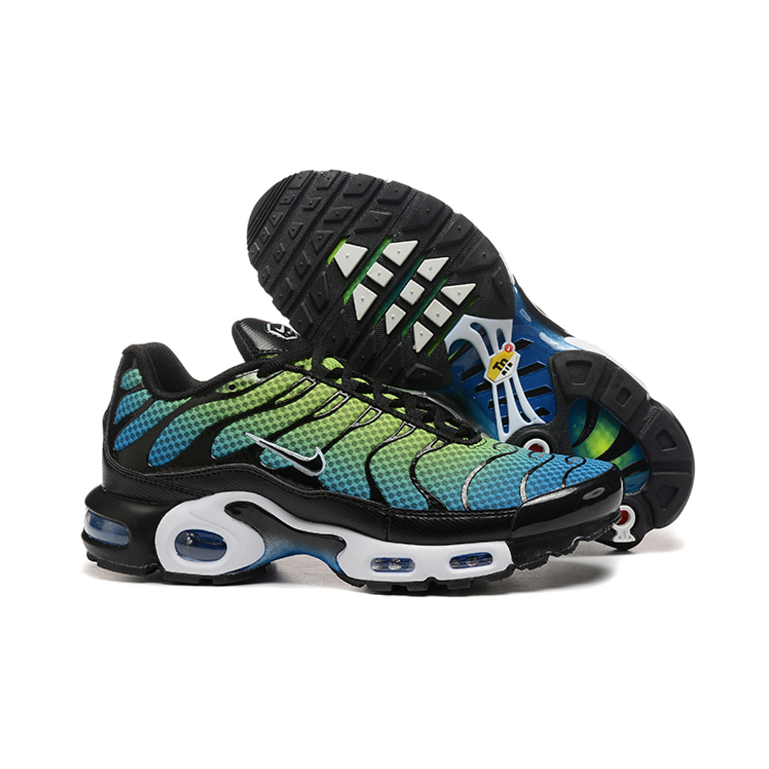 Zapatillas Airmaxplus TN Negras degradé verde azul  1