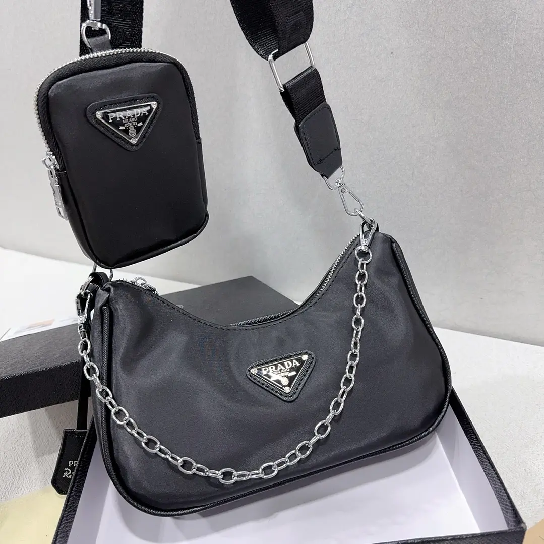 Bolso Pr da Nylon negro  1