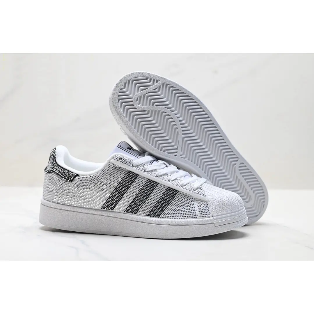 Zapatillas supers tar glitter blanca  1