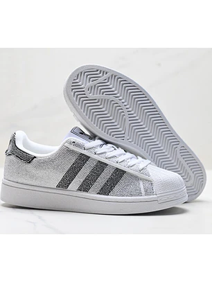 Zapatillas supers tar glitter blanca 